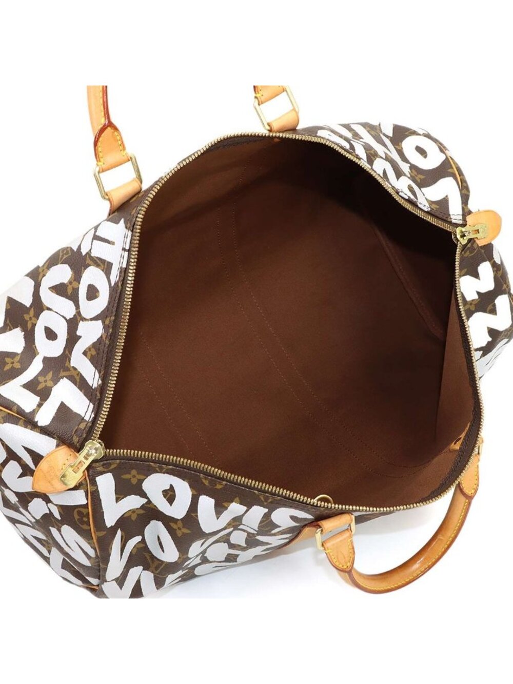 Louis Vuitton Monogram Graffiti Keepall 50 Boston Bag Arjan - Picture 7 of 10